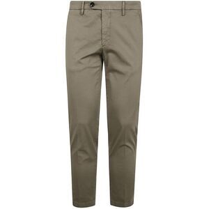 MICHAEL COAL Men's Flat-Front Cotton Chino Pants Men GREY